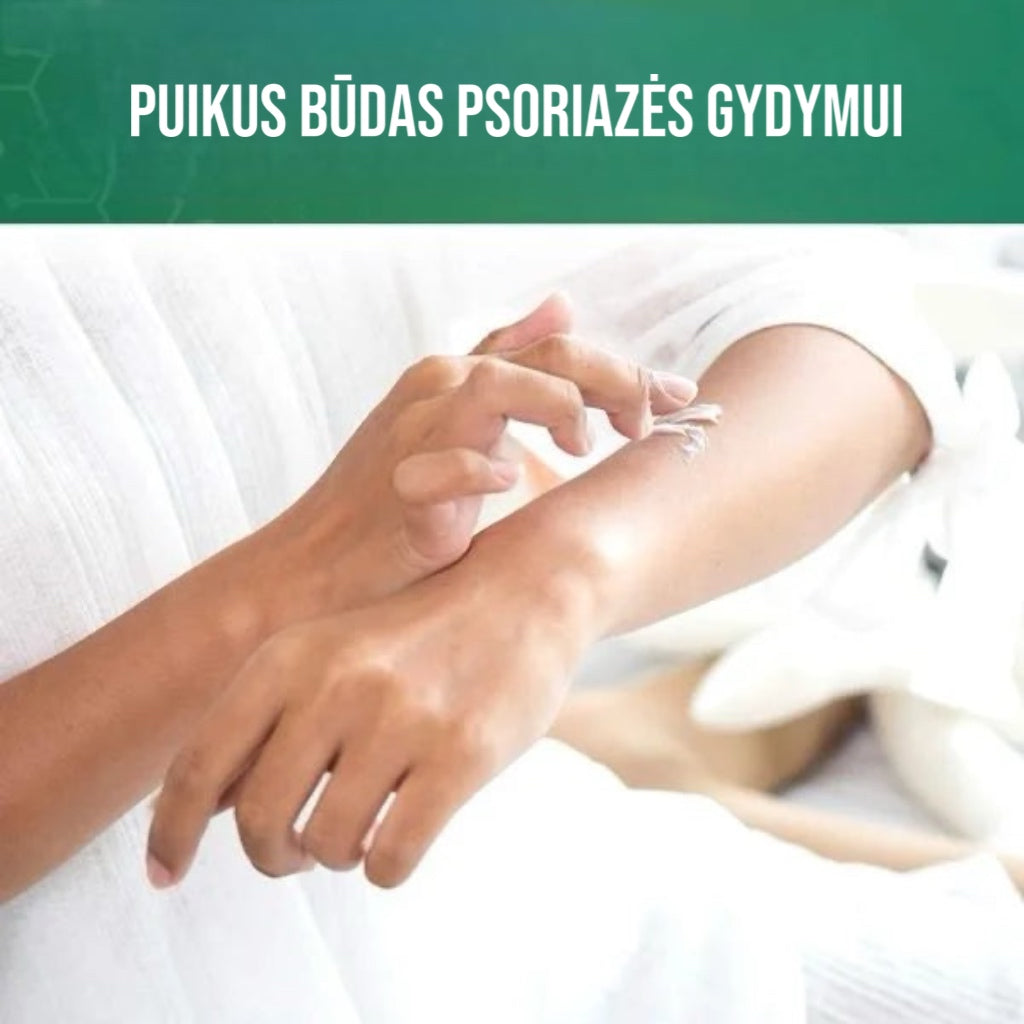 Natūralus žolelių augalų psoriazės kremas