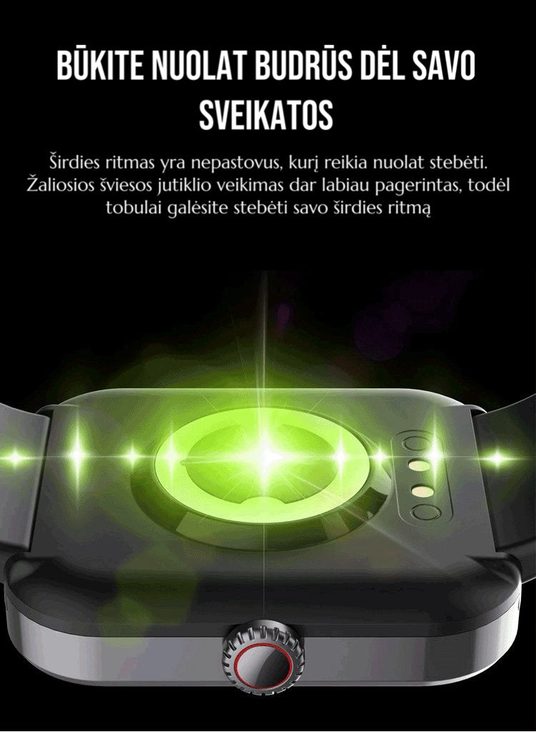 Madingas išmanusis laikrodis su „Bluetooth" funkcija