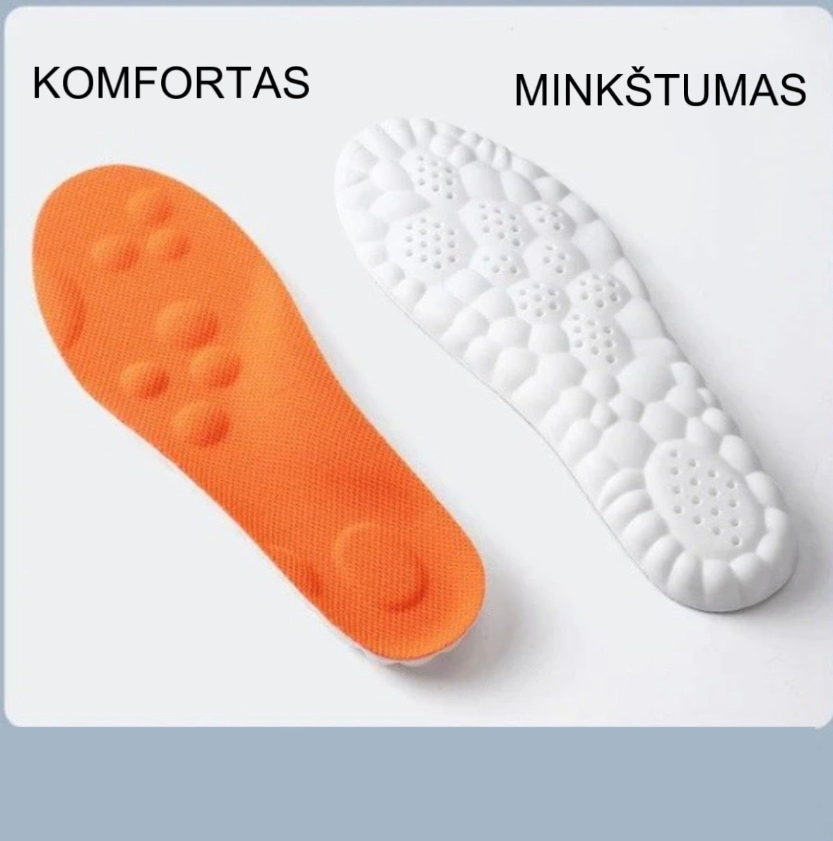 "ComfyInsoles" Komfortiški vidpadžiai (1 pora + 1 NEMOKAMAI)