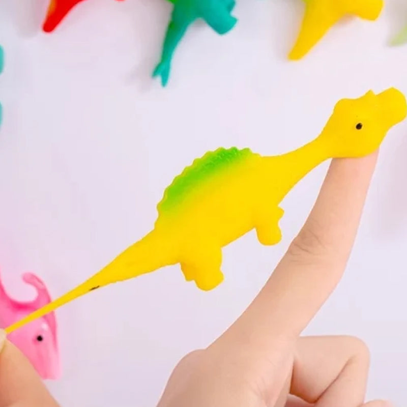 Pirštų žaislai dinozaurai (10 vnt.)
