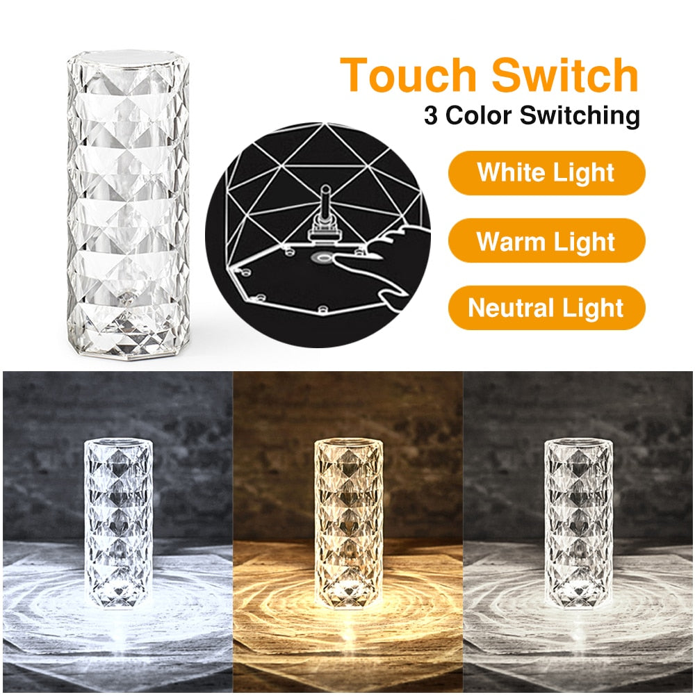 Deimantinė kristalinė LED lempa